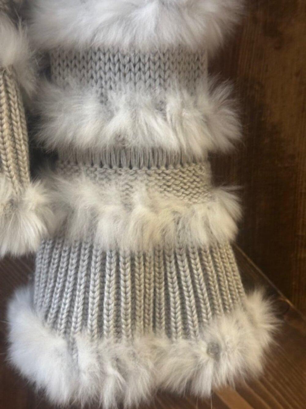 Dismero Made in Italy | Knit Sweater with Fur & Matching Scarf Vtg Sz L - Picture 8 of 14